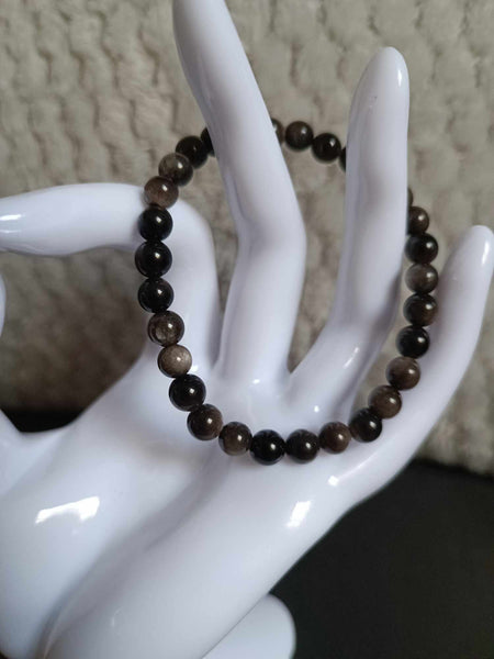 Obsidienne Argentée - Bracelet