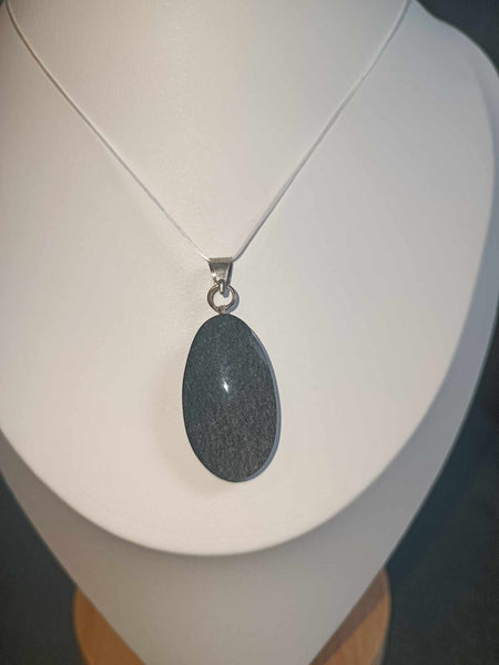 Obsidienne Argentée - Pendentif - Argent