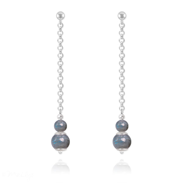 Labradorite - Boucles d'Oreilles