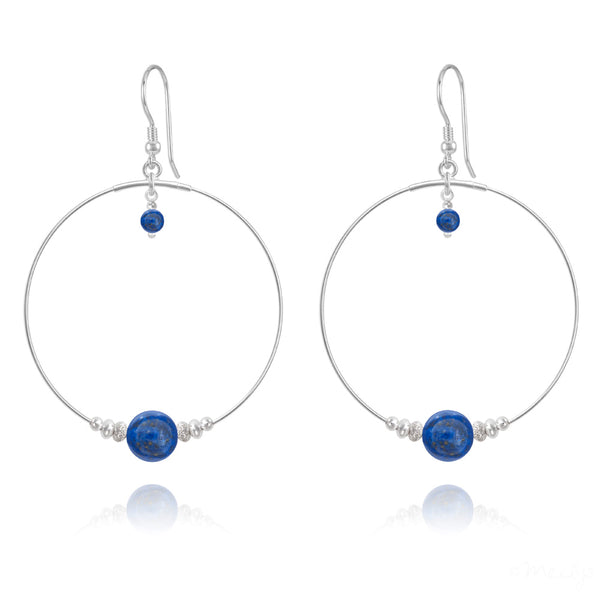 Lapis Lazuli- Boucles d'Oreilles