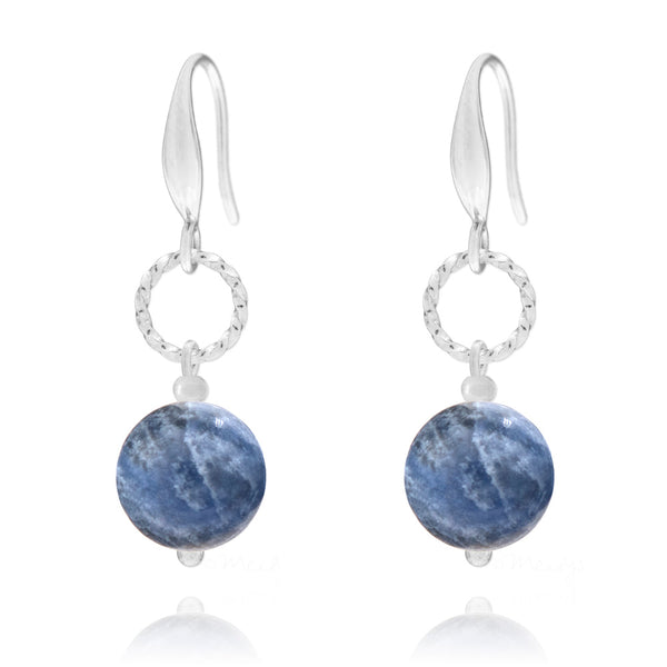 Sodalite - Boucles d'Oreilles