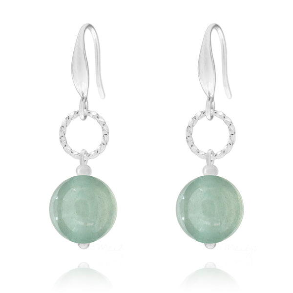 Aventurine - Boucles d'Oreilles