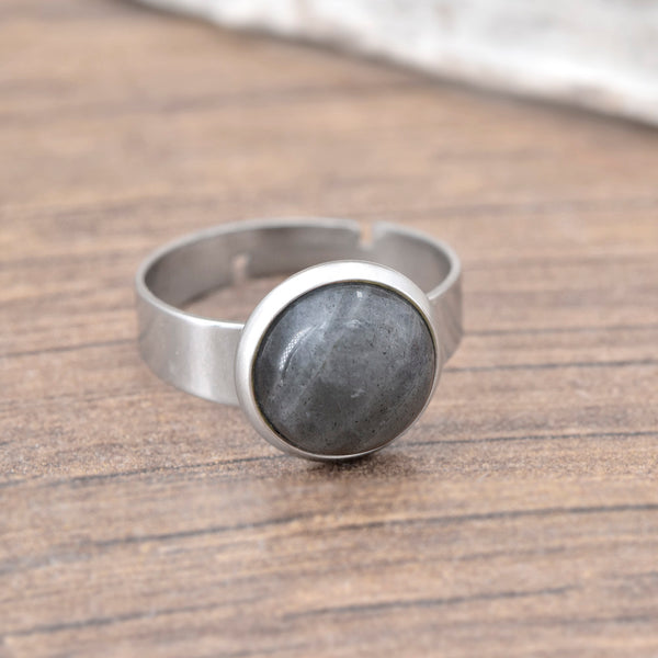 Labradorite - Bague Réglable