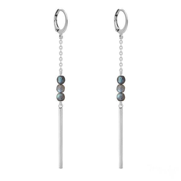 Labradorite - Boucles d'Oreilles