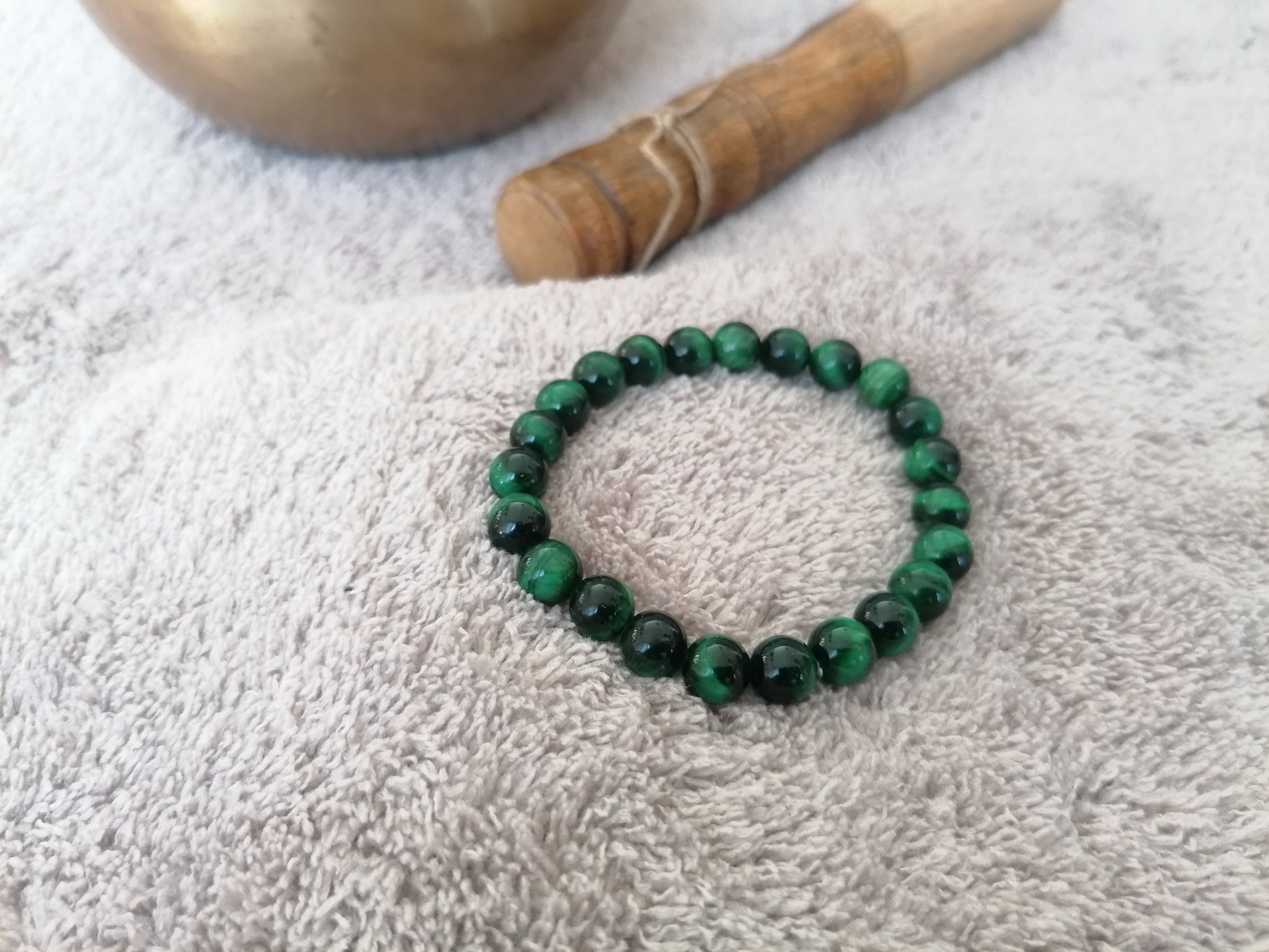 Oeil de Tigre Vert - Bracelet