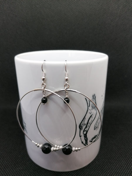 Onyx - Boucles d'Oreilles