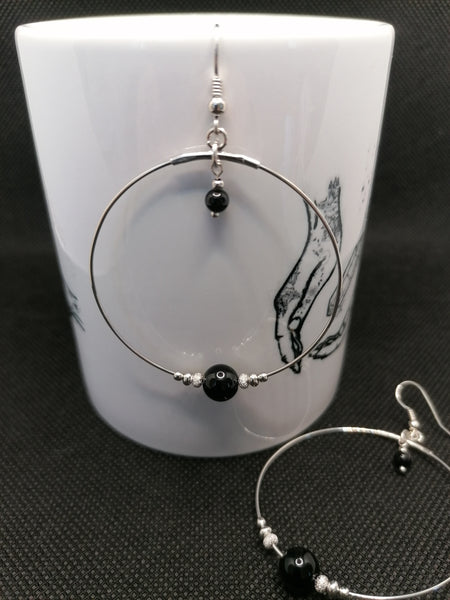 Onyx - Boucles d'Oreilles