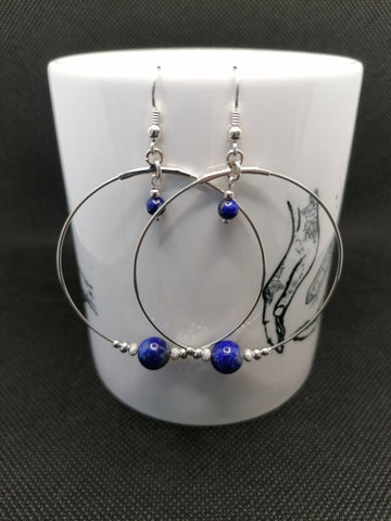 Lapis Lazuli- Boucles d'Oreilles