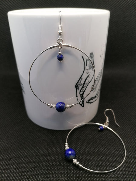 Lapis Lazuli- Boucles d'Oreilles