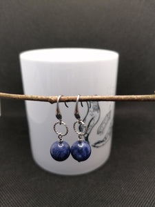 Sodalite - Boucles d'Oreilles