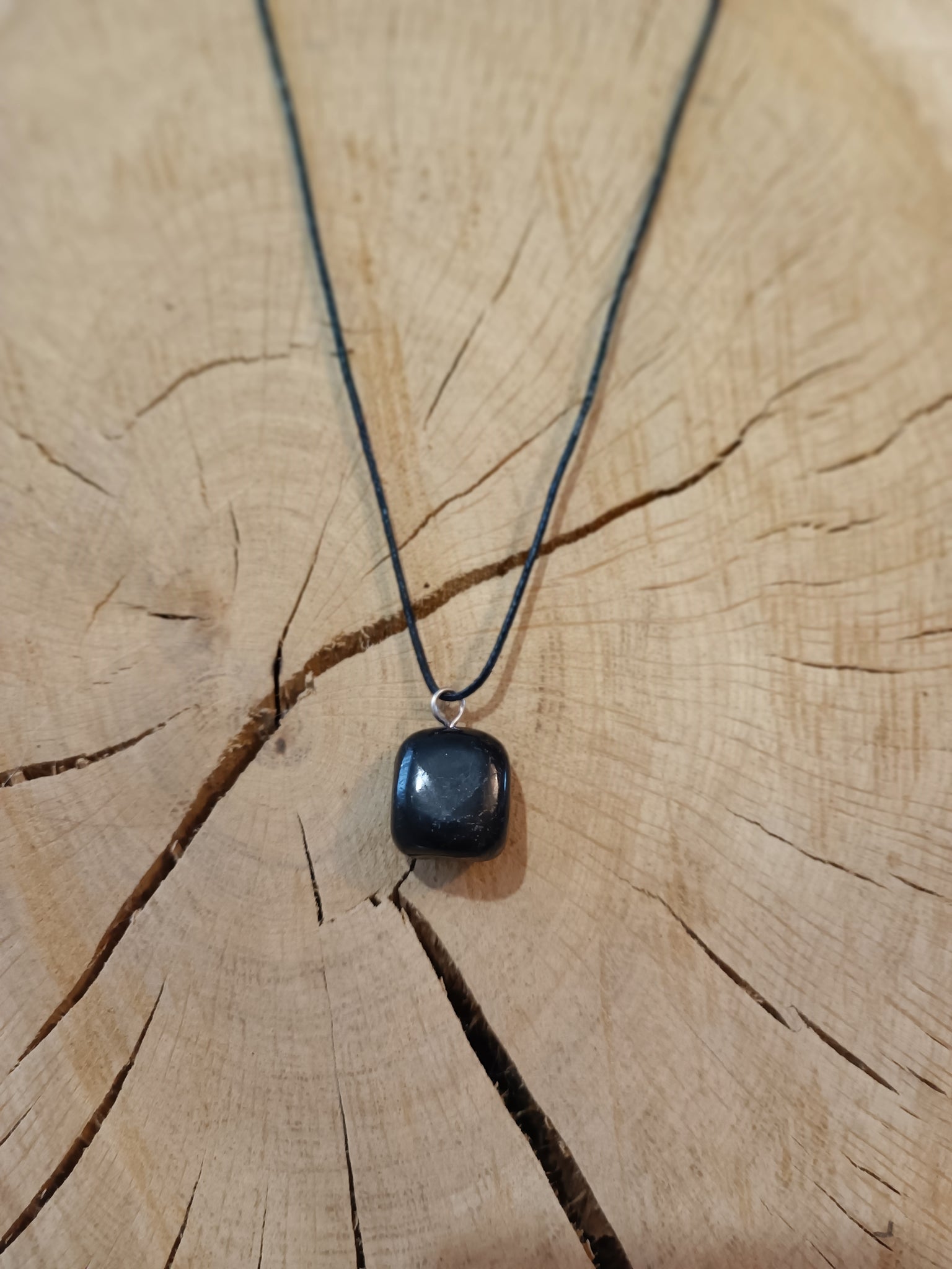 Shungite - Pendentif Pierre Roulée