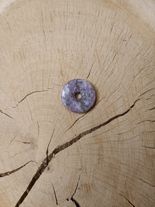 Lépidolite - Pendentif Donut